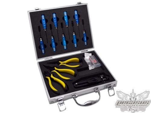 SST Racing Super Toolset Box 14Pcs (Screwdrivers/Pliers/Electric Display/Multi-function Wrench